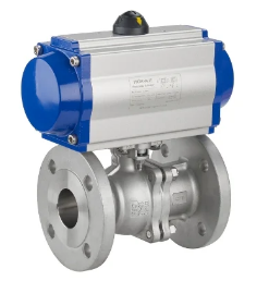 Pneumatic Actuate Operated Ball Valve Flange Type